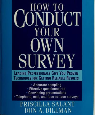 How to conduct your own survey