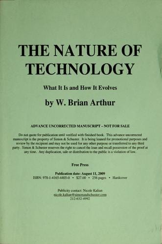 The nature of technology