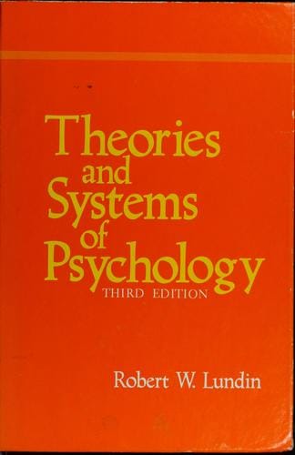 Theories and systems of psychology