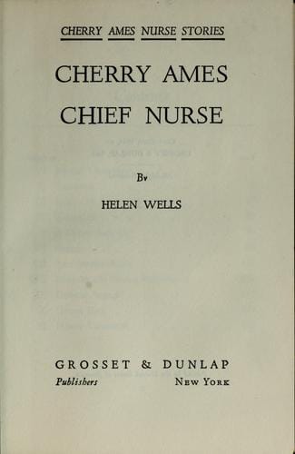 Cherry Ames, chief nurse