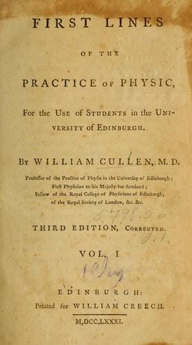 First lines of the practice of physic