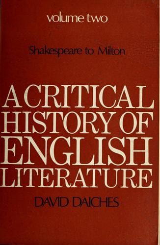 A critical history of English literature