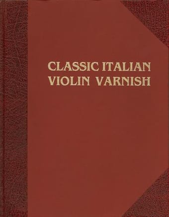 Classic Italian violin varnish