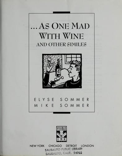 … As one mad with wine and other similes