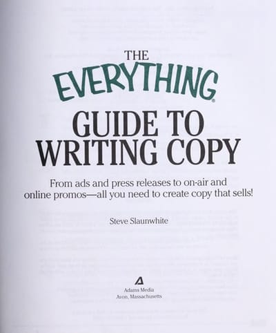 The everything guide to writing copy