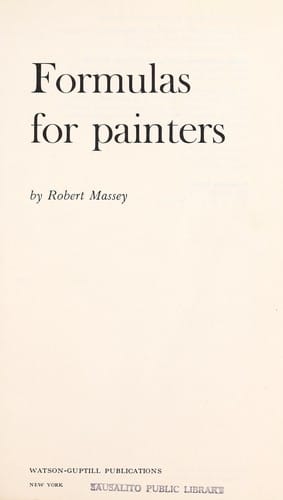Formulas For Painters