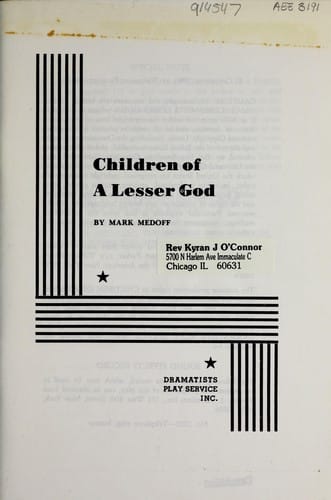 Children of a lesser god