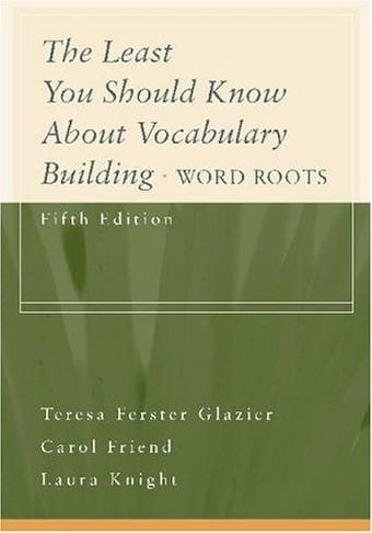 The least you should know about vocabulary building