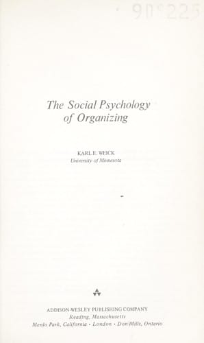 The social psychology of organizing