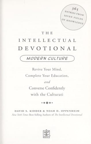 The intellectual devotional modern culture