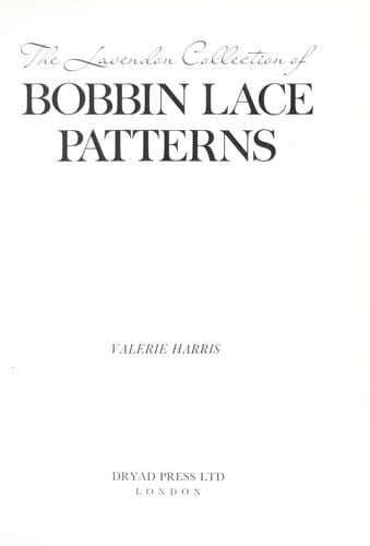 The Lavendon collection of bobbin lace patterns