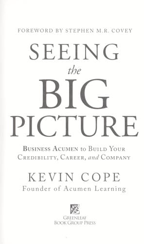 Seeing the big picture