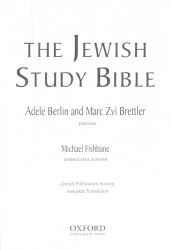 The Jewish study Bible