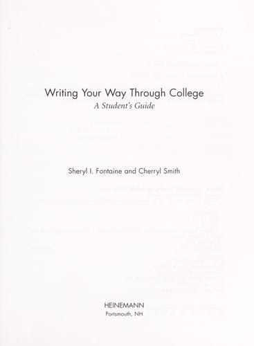 Writing your way through college