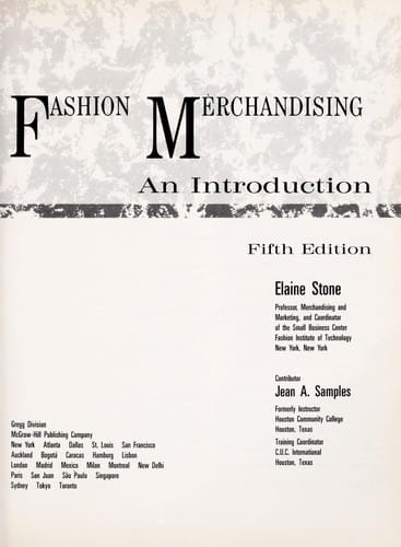 Fashion merchandising