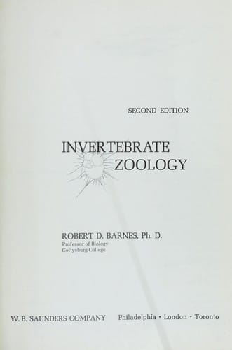 Invertebrate zoology