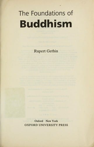 The foundations of Buddhism