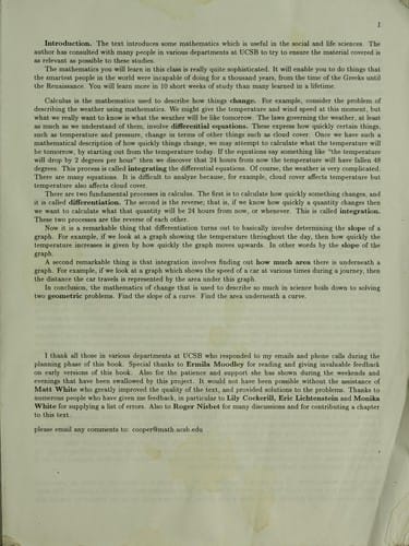 Calculus and mathematical reasoning for social and life sciences
