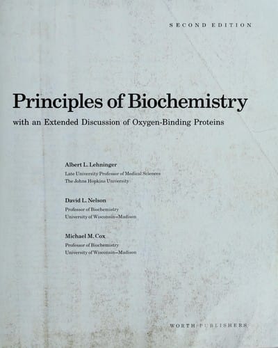 Principles of biochemistry