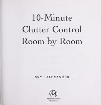 10-minute clutter control room by room