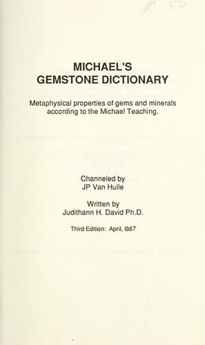 Michael's gemstone dictionary