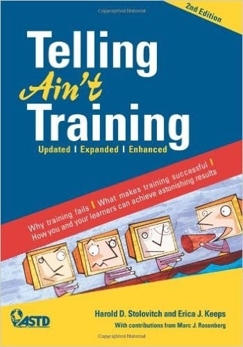 Telling ain't training