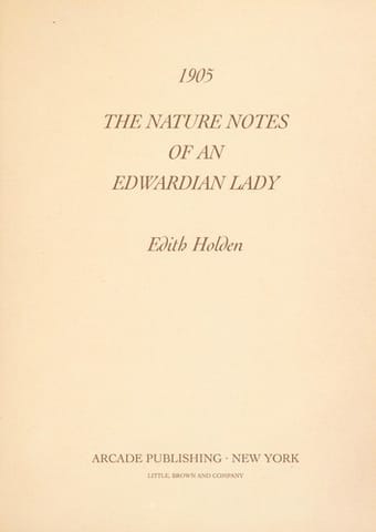 Nature Notes of an Edwardian Lady