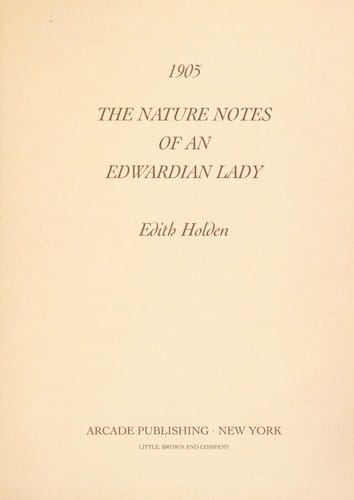 Nature Notes of an Edwardian Lady