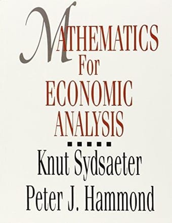 Mathematics for economic analysis