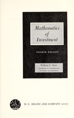 Mathematics of investment