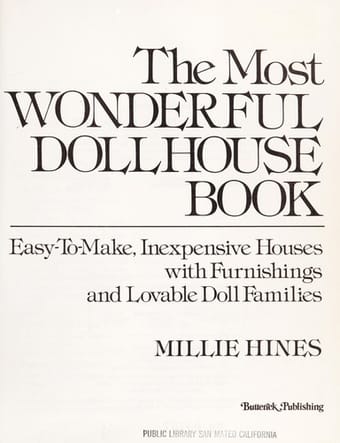 The most wonderful dollhouse book