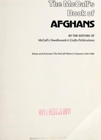 The McCall's book of afghans