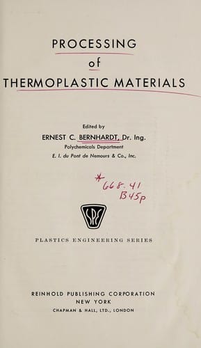 Processing of thermoplastic materials