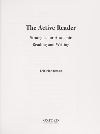 The active reader