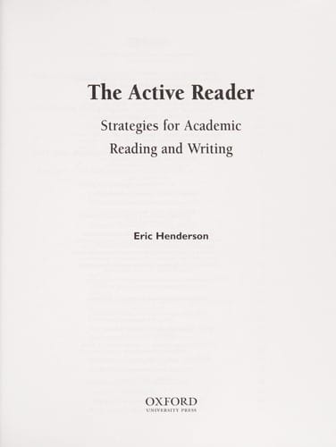 The active reader
