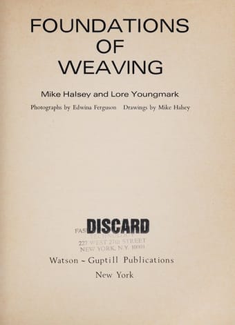 Foundations of weaving