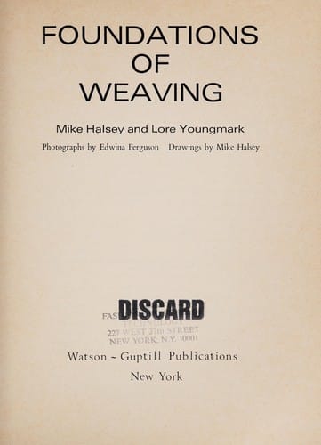 Foundations of weaving