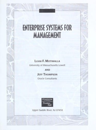 Enterprise systems for management