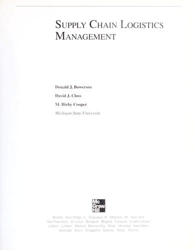 Supply chain logistics management