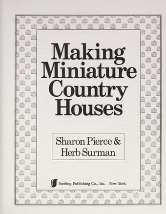 Making miniature country houses