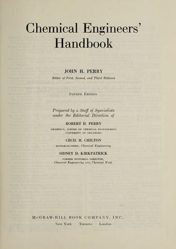 Perry's chemical engineers' handbook