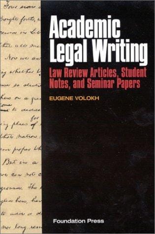 Academic Legal Writing