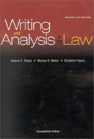 Writing and analysis in the law