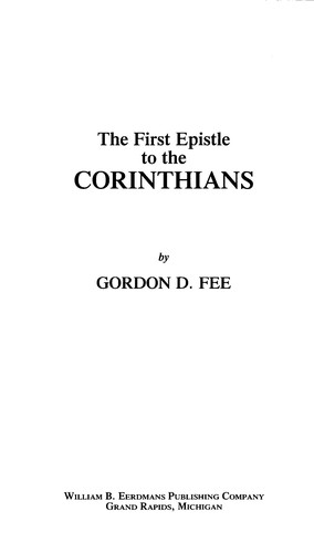 First Epistle to the Corinthians
