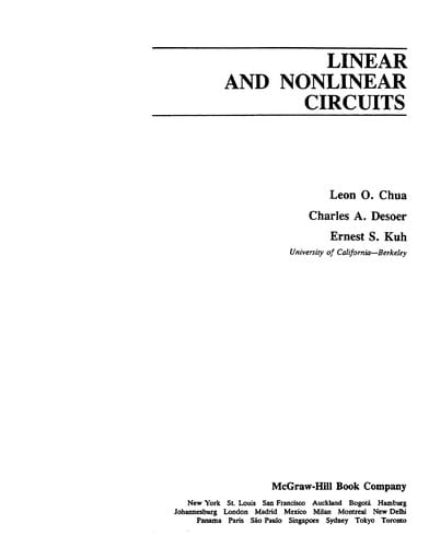 Linear and nonlinear circuits