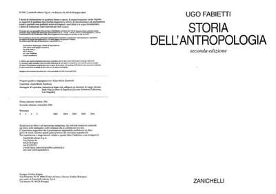Storia dell'antropologia