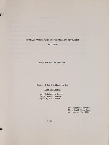 Canadian participants in the American Revolution