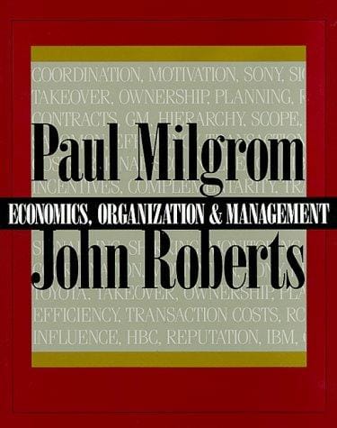 Economics, organization, and management