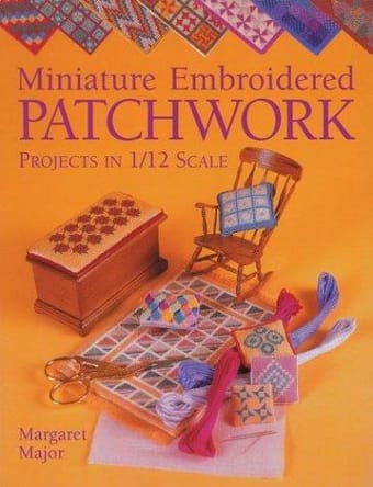 Miniature embroidered patchwork