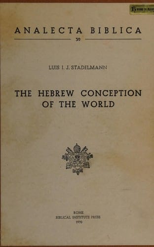 The Hebrew conception of the world